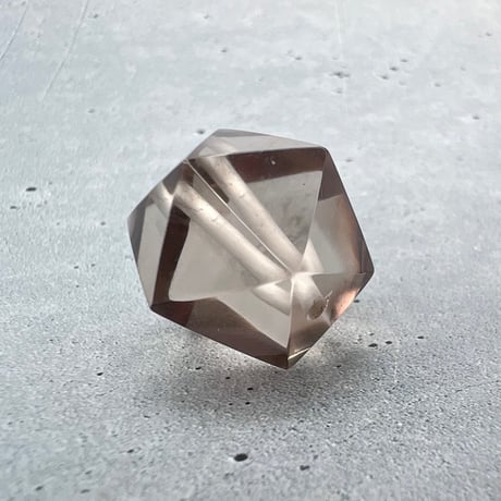 【ガウリシャンカール産】天然ヒマラヤ水晶"手磨き加工"イコサヘドロン"ビーズ/GauriShankar Himalayan Quartz "Icosahedron"Beads