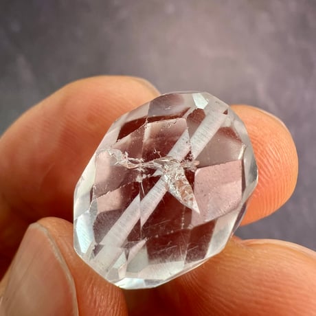 【カイラス産】天然ヒマラヤ水晶多面カットビーズ④/Kailash Himalayan Quartz Multi Cut Beads