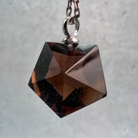 【ガウリシャンカール産】天然ヒマラヤ水晶"手磨き加工"イコサヘドロン"ペンダントトップ③/GauriShankar Himalayan Quartz "Icosahedron"Pendant Top