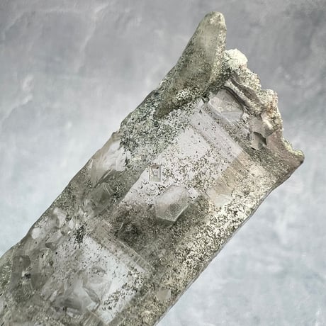 【ガネッシュヒマール産】クローライトイン天然ヒマラヤ水晶/GaneshHimal Chlorite in Himalayan Quartz