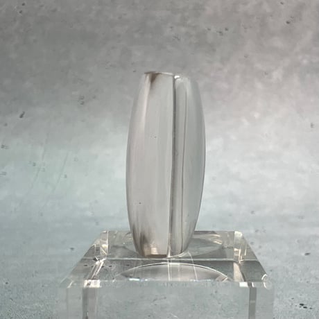 【ガウリシャンカール産】天然ヒマラヤスモーキークォーツ"手磨き加工"バレルビーズ①/Gaurishankar Himalayan Smoky Quartz Barrel Beads