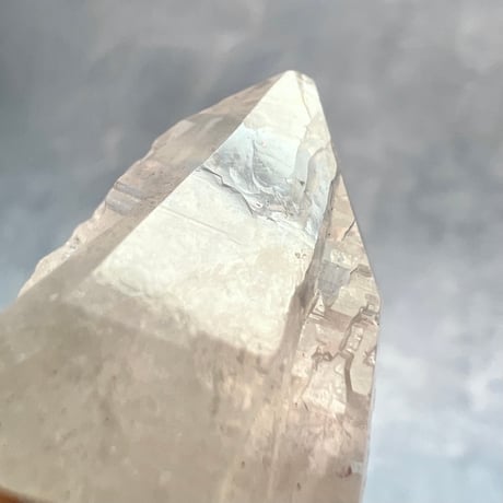 【カイラス産】天然ヒマラヤ水晶革紐付きペンダント④/Kailash Himalayan Quartz Pendant