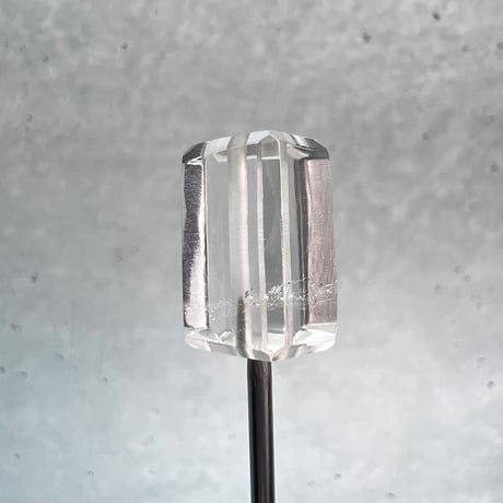 【ガネッシュヒマール産】天然ヒマラヤ水晶"手磨き加工"スクエアビーズ⑥/Ganesh Himal  Himalayan Quartz Square Beads
