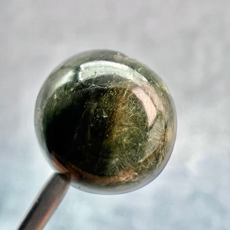 【ガネッシュヒマール産】クローライト&アクチノライトイン天然ヒマラヤ水晶ビーズ③/Ganesh Himal Chlorite&Actinorite in Himalayan Quartz beads