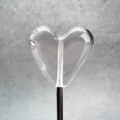【ガネッシュヒマール産】天然ヒマラヤ水晶"手磨き加工"ハートビーズ④/Ganesh Himal Himalayan Quartz Heart Beads