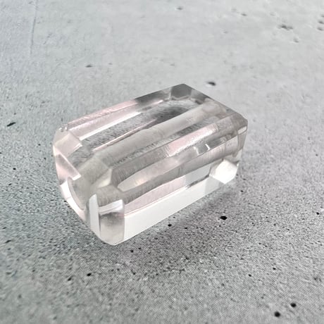 【ガネッシュヒマール産】天然ヒマラヤ水晶"手磨き加工"スクエアビーズ③/Ganesh Himal  Himalayan Quartz Square Beads