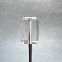 【ガネッシュヒマール産】天然ヒマラヤ水晶"手磨き加工"スクエアビーズ③/Ganesh Himal  Himalayan Quartz Square Beads