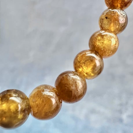 ネパール産🇳🇵【ハニートルマリン】ブレスレット5mm内径15②/Nepal HoneyTourmaline Bracelet