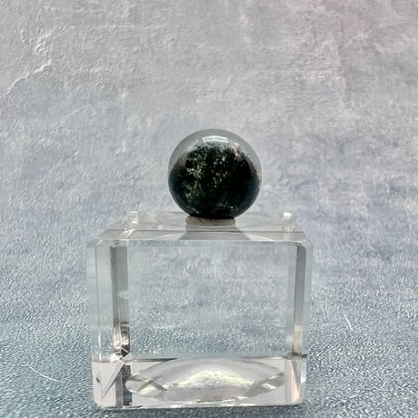 【ガネッシュヒマール産】クローライト&アクチノライトイン天然ヒマラヤ水晶ビーズ①/Ganesh Himal Chlorite&Actinolite in Himalayan Quartz beads