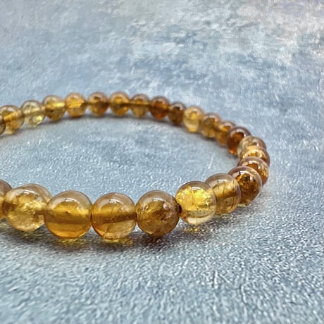 ネパール産🇳🇵【ハニートルマリン】ブレスレット5mm内径15①/Nepal HoneyTourmaline Bracelet