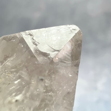 【カイラス産】天然ヒマラヤ水晶革紐付きペンダント④/Kailash Himalayan Quartz Pendant