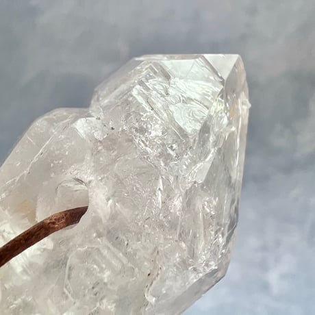 【カイラス産】天然ヒマラヤ水晶革紐付きペンダント②/Kailash Himalayan Quartz Pendant