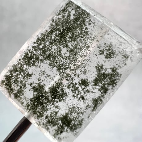 【ガネッシュヒマール産】天然ヒマラヤ水晶"手磨き加工"スクエアビーズ⑫/Ganesh Himal  Himalayan Quartz Square Beads