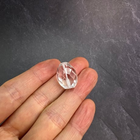 【カイラス産】天然ヒマラヤ水晶多面カットビーズ⑥/Kailash Himalayan Quartz Multi Cut Beads