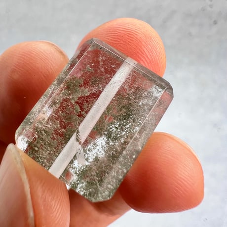 【ガネッシュヒマール産】天然ヒマラヤ水晶"手磨き加工"スクエアビーズ⑫/Ganesh Himal  Himalayan Quartz Square Beads
