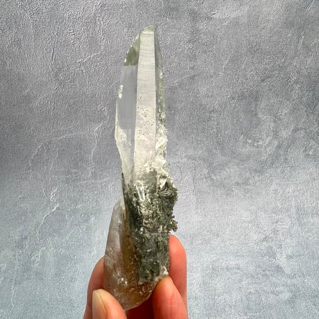 【ガネッシュヒマール産】クローライト&アクチノライトイン天然ヒマラヤ水晶/Ganesh Himal Chlorite&Actinorite in Himalayan Quartz