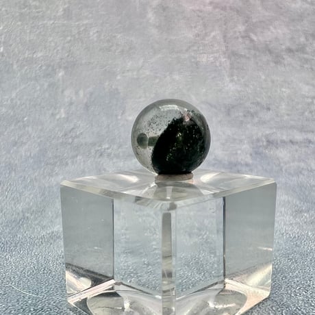 【ガネッシュヒマール産】クローライト&アクチノライトイン天然ヒマラヤ水晶ビーズ①/Ganesh Himal Chlorite&Actinolite in Himalayan Quartz beads