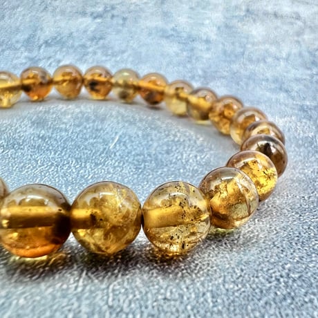 ネパール産🇳🇵【ハニートルマリン】ブレスレット7mm内径15②/Nepal HoneyTourmaline Bracelet