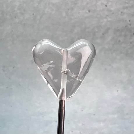 【ガネッシュヒマール産】天然ヒマラヤ水晶"手磨き加工"ハートビーズ⑤/Ganesh Himal Himalayan Quartz Heart Beads