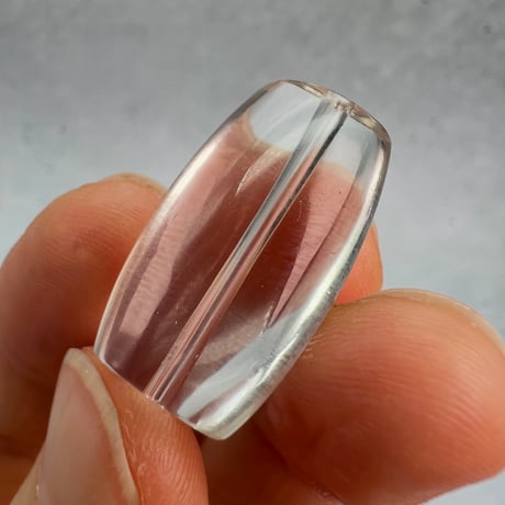 【ガウリシャンカール産】天然ヒマラヤスモーキークォーツ"手磨き加工"バレルビーズ①/Gaurishankar Himalayan Smoky Quartz Barrel Beads