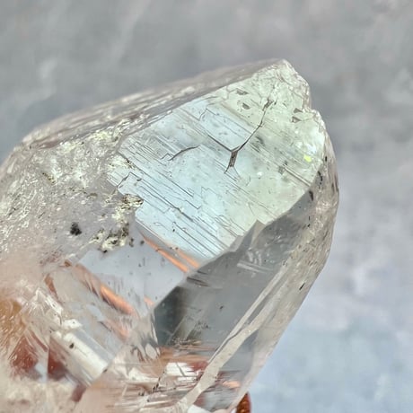 【カイラス産】天然ヒマラヤ水晶革紐付きペンダント①/Kailash Himalayan Quartz Pendant