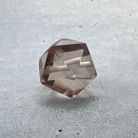 【ガウリシャンカール産】天然ヒマラヤ水晶"手磨き加工"イコサヘドロン"ビーズ/GauriShankar Himalayan Quartz "Icosahedron"Beads