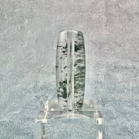 【ガネッシュヒマール産】クローライトイン天然ヒマラヤ水晶 樽型ビーズ①/Ganesh Himal Chlorite in Himalayan Quartz barrel beads