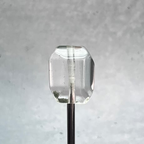 【ガネッシュヒマール産】天然ヒマラヤ水晶"手磨き加工"スクエアビーズ⑬/Ganesh Himal  Himalayan Quartz Square Beads