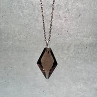【ガウリシャンカール産】天然ヒマラヤスモーキークォーツ ファセットカットペンダントトップ/GauriShankar Smoky Quartz Facet Cut Pendant Top