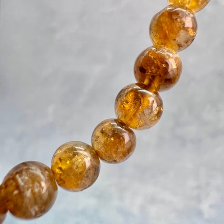ネパール産🇳🇵【ハニートルマリン】ブレスレット5mm内径15②/Nepal HoneyTourmaline Bracelet