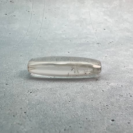 【ガウリシャンカール産】天然ヒマラヤスモーキークォーツ"手磨き加工"バレルビーズ②/Gaurishankar Himalayan Smoky Quartz Barrel Beads