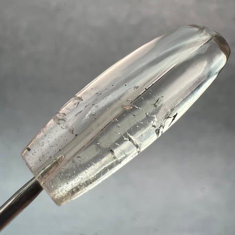【ガウリシャンカール産】天然ヒマラヤスモーキークォーツ"手磨き加工"バレルビーズ②/Gaurishankar Himalayan Smoky Quartz Barrel Beads