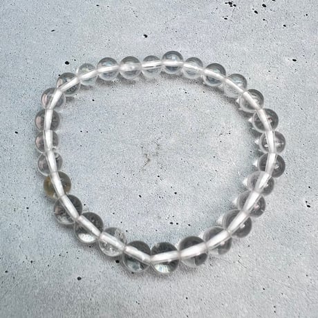 【ハイクオリティー】ガネッシュヒマール産天然ヒマラヤ水晶ブレスレット6mm内径15cm/High Quality Ganesh Himal Himalayan Quartz Bracelet
