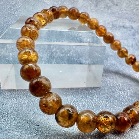 ネパール産🇳🇵【ハニートルマリン】ブレスレット5mm内径15②/Nepal HoneyTourmaline Bracelet