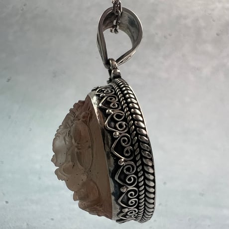 【ガウリシャンカール産】天然ヒマラヤスモーキークォーツ"ガネーシャ様"ペンダントトップ③/Gaurishankar Himalayan Smoky Quartz "Ganesha"