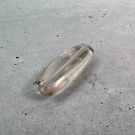 【ガウリシャンカール産】天然ヒマラヤスモーキークォーツ"手磨き加工"バレルビーズ②/Gaurishankar Himalayan Smoky Quartz Barrel Beads