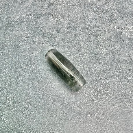 【ガネッシュヒマール産】クローライト&アクチノライトイン天然ヒマラヤ水晶 樽型ビーズ④/Ganesh Himal Chlorite&Actinorite in Quartz barrel beads