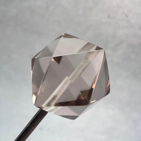 【ガウリシャンカール産】天然ヒマラヤ水晶"手磨き加工"イコサヘドロン"ビーズ/GauriShankar Himalayan Quartz "Icosahedron"Beads