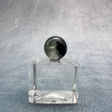 【ガネッシュヒマール産】クローライト&アクチノライトイン天然ヒマラヤ水晶ビーズ④/Ganesh Himal Chlorite&Actinorite in Himalayan Quartz beads