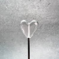 【ガネッシュヒマール産】天然ヒマラヤ水晶"手磨き加工"ハートビーズ④/Ganesh Himal Himalayan Quartz Heart Beads
