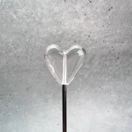 【ガネッシュヒマール産】天然ヒマラヤ水晶"手磨き加工"ハートビーズ④/Ganesh Himal Himalayan Quartz Heart Beads