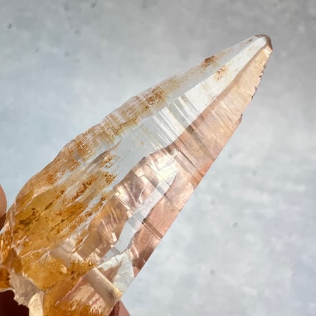 【ガネッシュヒマール産】リモナイトイン天然ヒマラヤ水晶革紐付きペンダント②/GaneshHimal Limonite in Natural Pendant