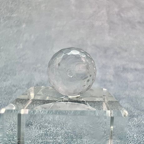 【ガネッシュヒマール産】天然ヒマラヤ水晶"手磨き加工"ミラーカット/Ganesh Himal  Himalayan Quartz Mirror Cut Beads
