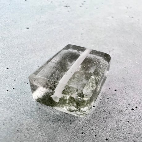 【ガネッシュヒマール産】天然ヒマラヤ水晶"手磨き加工"スクエアビーズ⑫/Ganesh Himal  Himalayan Quartz Square Beads