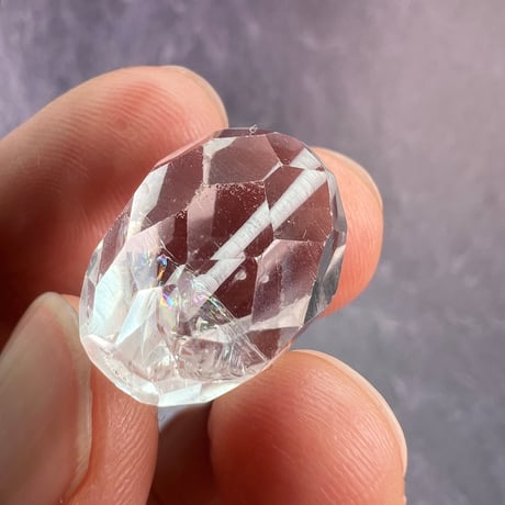 【カイラス産】天然ヒマラヤ水晶多面カットビーズ①/Kailash Himalayan Quartz Multi Cut Beads
