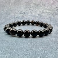 ネパール産🇳🇵【ヒマラヤドラバイトトルマリン】ブレスレット9mm内径15.5cm/Nepal Himalayan dravite tourmaline Bracelet