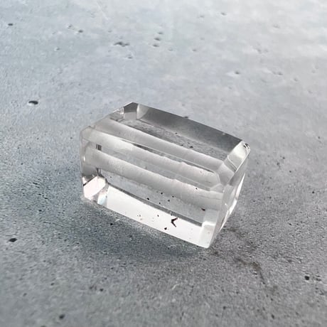 【ガネッシュヒマール産】天然ヒマラヤ水晶"手磨き加工"スクエアビーズ⑤/Ganesh Himal  Himalayan Quartz Square Beads