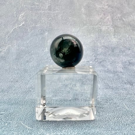 【ガネッシュヒマール産】クローライト&アクチノライトイン天然ヒマラヤ水晶ビーズ⑦/Ganesh Himal Chlorite&Actinorite in Himalayan Quartz beads