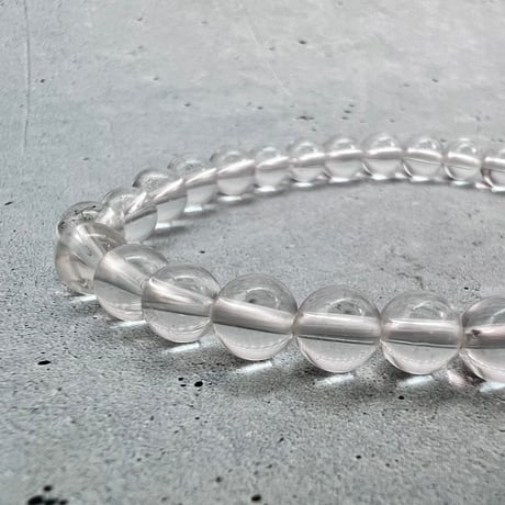 【ハイクオリティー】ガネッシュヒマール産天然ヒマラヤ水晶ブレスレット6mm内径15cm/High Quality Ganesh Himal Himalayan Quartz Bracelet