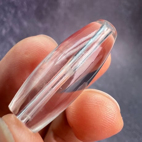 【カイラス産】天然ヒマラヤ水晶バレルビーズ①/Kailash Himalayan Quartz Barrel Beads